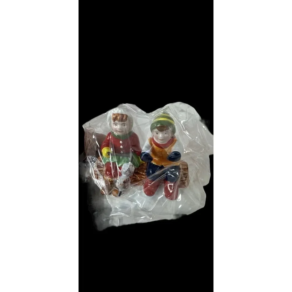 Department 56 Snow Village Marshmallow Roast 54780 WORKING & COMPLETE NIB